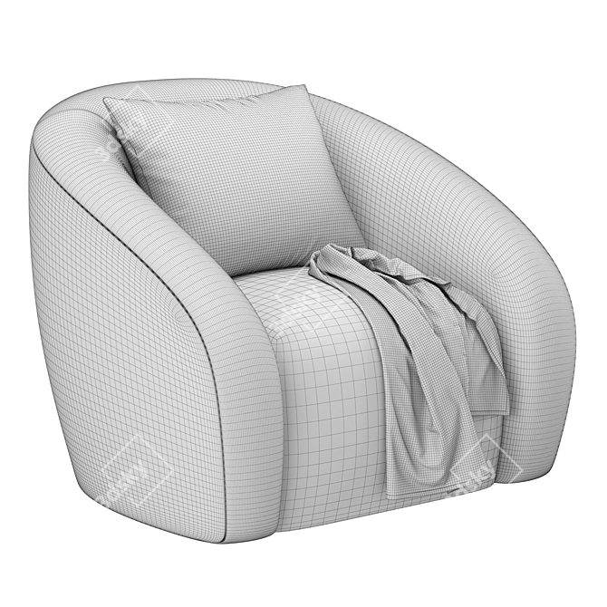  Luxe RH Sofia Armchair 3D model image 7