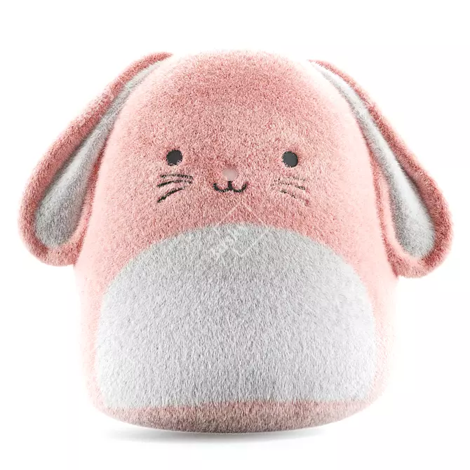 Snuggly Bunny Plush Toy 3D model image 18