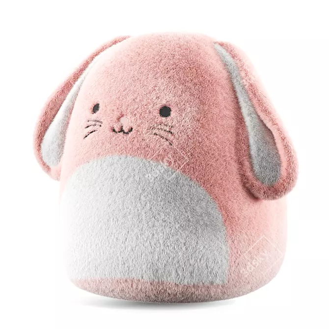 Snuggly Bunny Plush Toy 3D model image 22