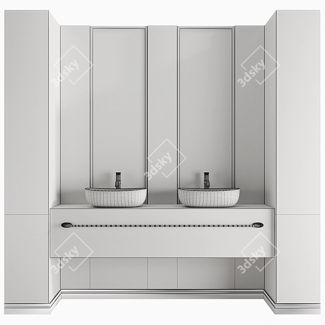 High-Quality Bathroom Furniture Model 3D model image 3