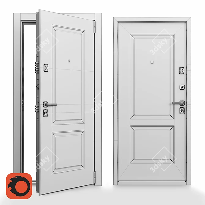 Ultimate Security Door solution 3D model image 3