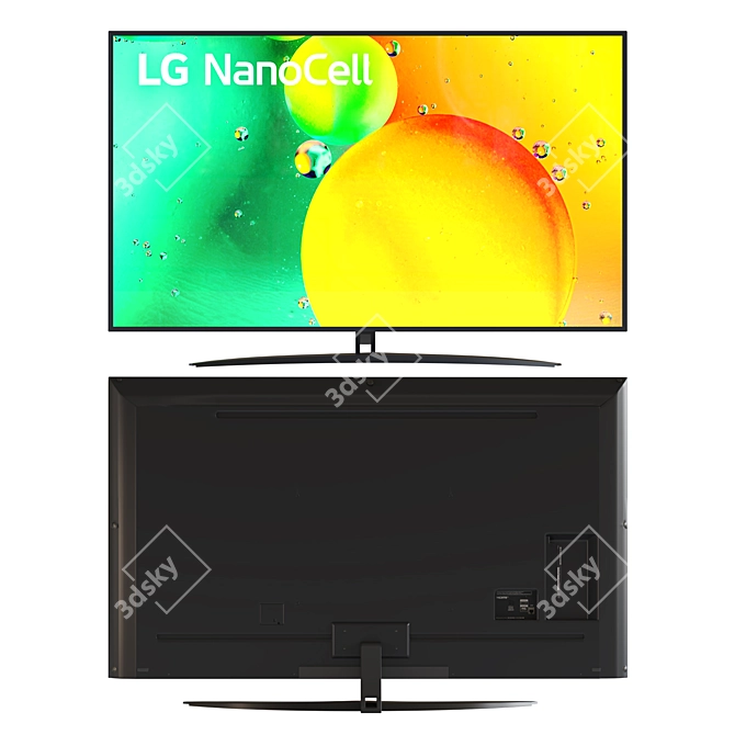 LG 70" 4K NanoCell TV+S40Q Soundbar 3D model image 3