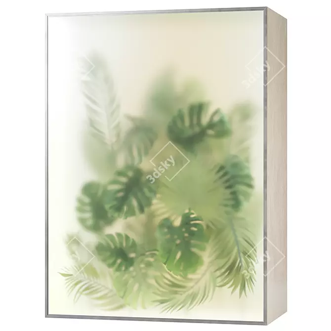 Tropical Plant Terrarium Decor 3D model image 4