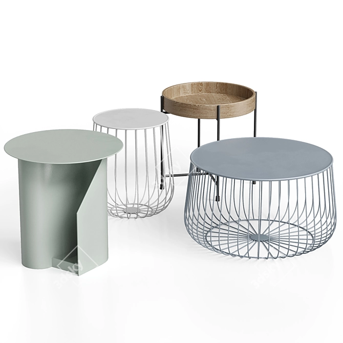 Versatile Color-changing Coffee Tables 3D model image 4