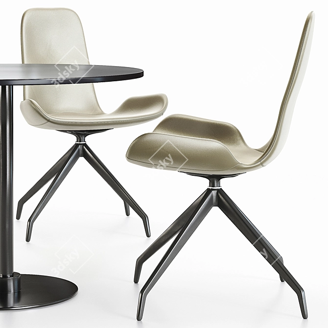 Modern Flamingo Chair and Table 3D model image 9