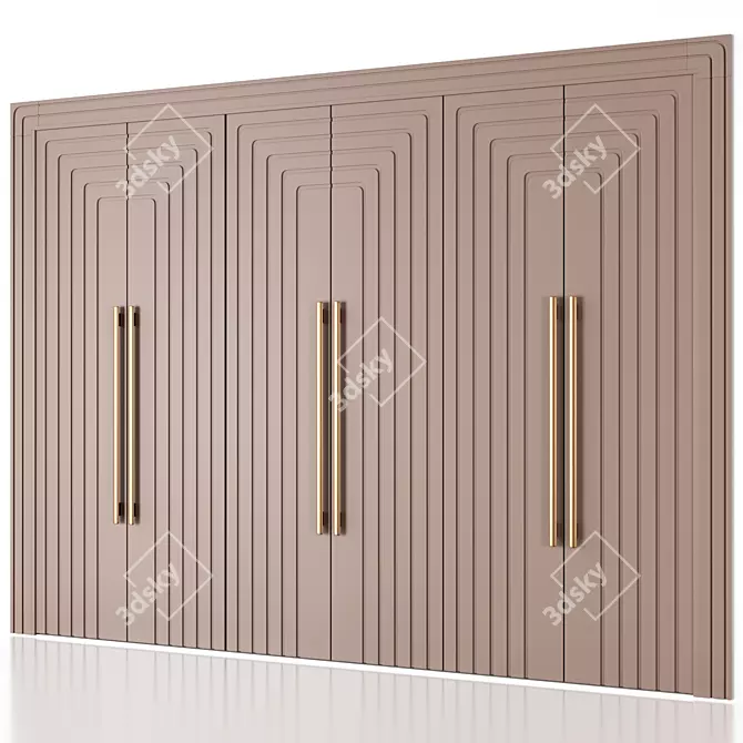 Francisco Swing Door Wardrobe 3D model image 4