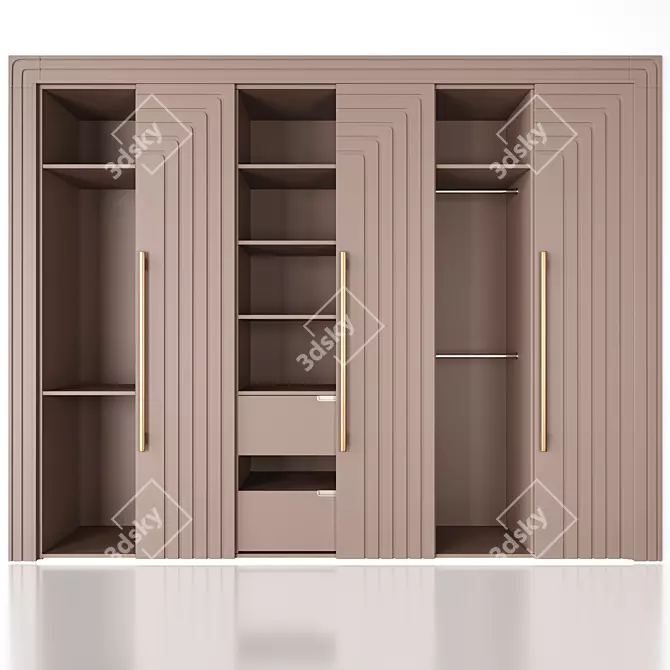 Francisco Swing Door Wardrobe 3D model image 5