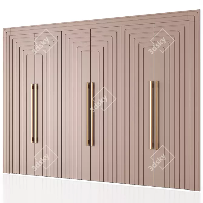 Francisco Swing Door Wardrobe 3D model image 7