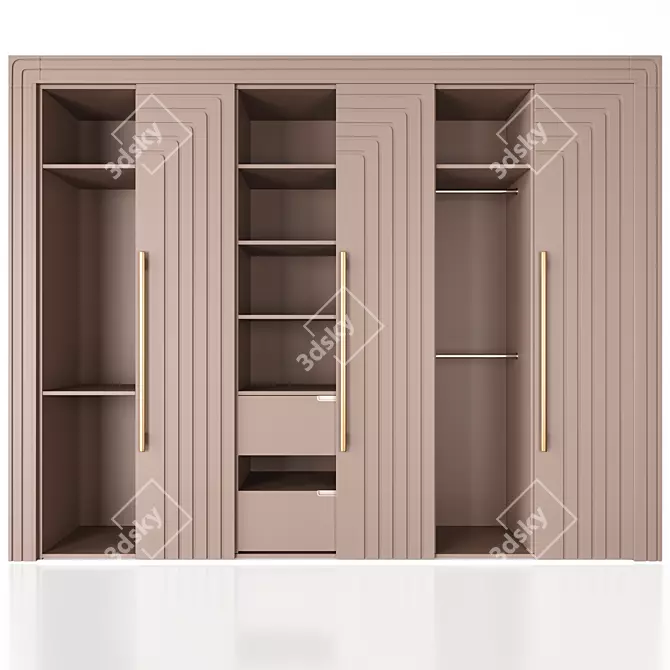 Francisco Swing Door Wardrobe 3D model image 8