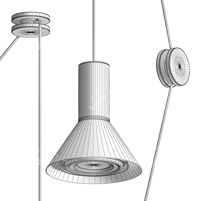 Modern Neuro Pendant Light 3D model image 3