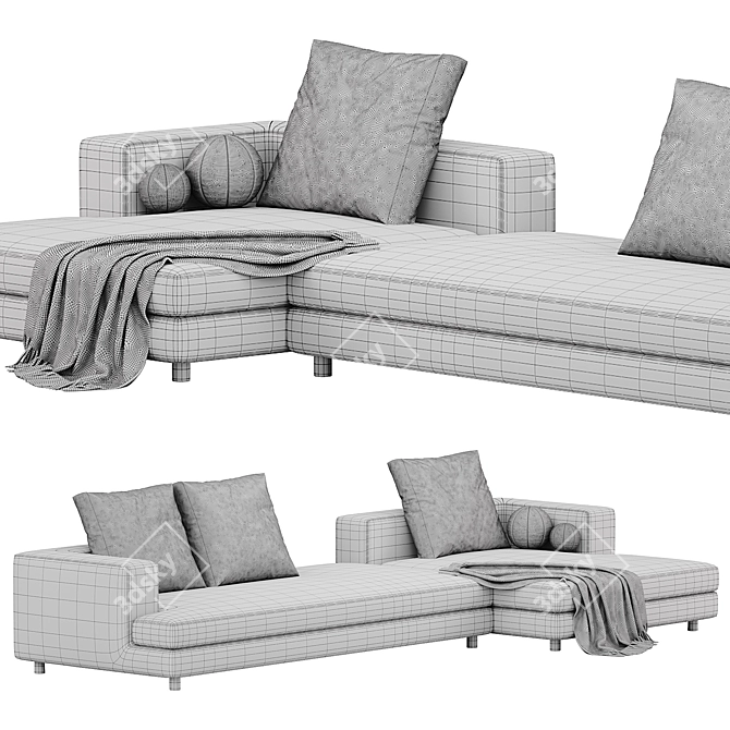 Maxalto Arbiter Sofa | Диван 3D model image 4