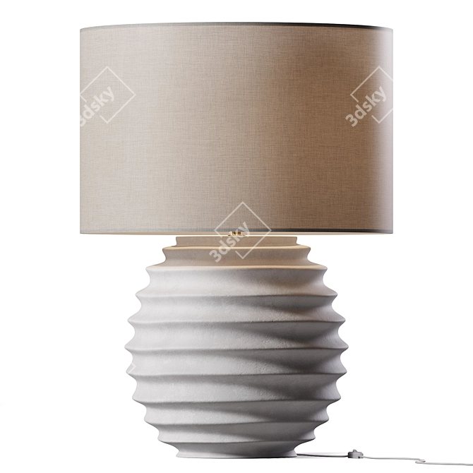 Sleek Modern Table Light 3D model image 1