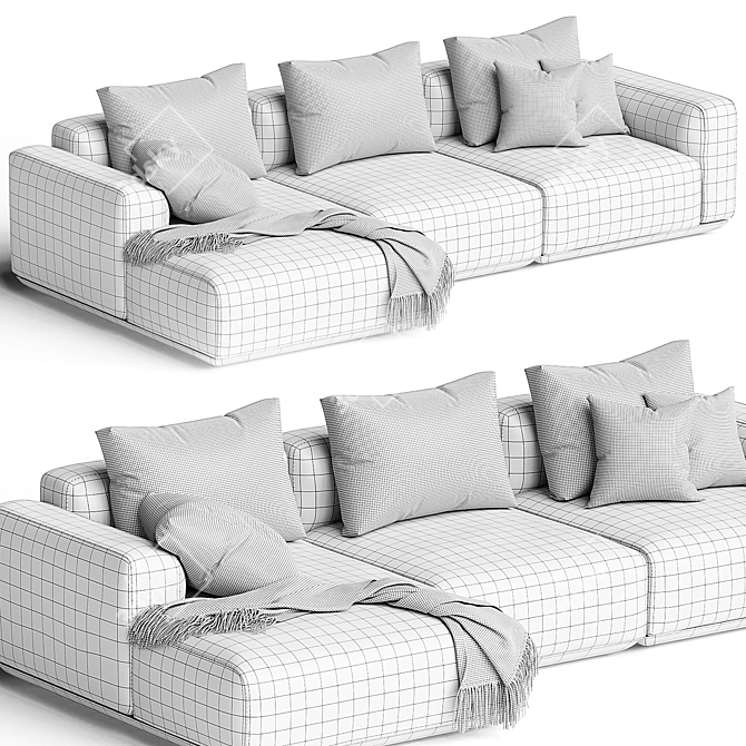  Modern Comfort Grant Corner Sofa 3D model image 6