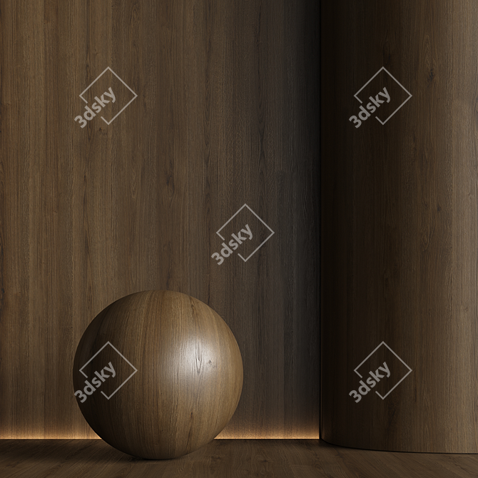 Seamless Wood Material Texture Pack 3D model image 5