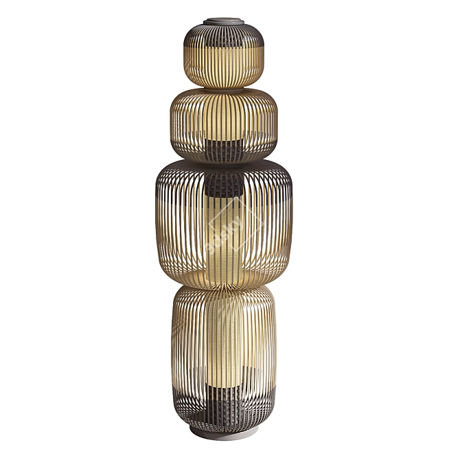 Bamboo Light 4 Noir Online 3D model image 1