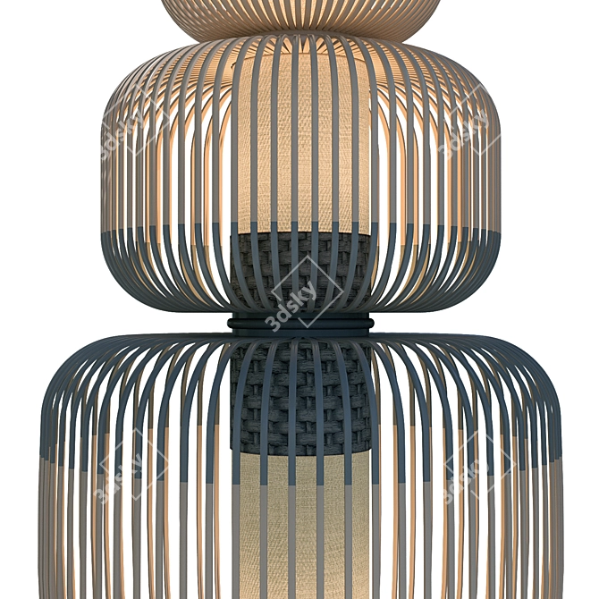 Bamboo Light 4 Noir Online 3D model image 2