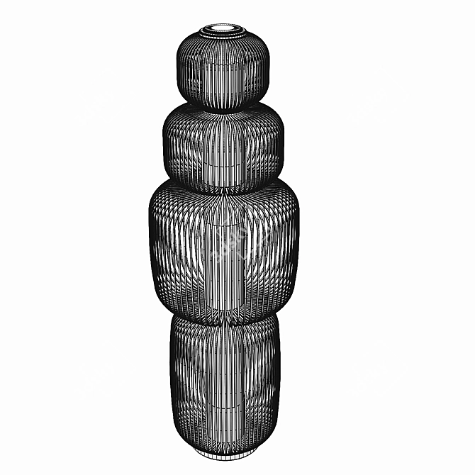 Bamboo Light 4 Noir Online 3D model image 3