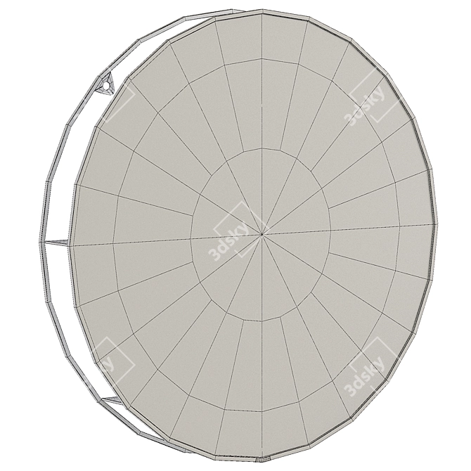 Modern Cirko Mirror & Shelf 3D model image 2