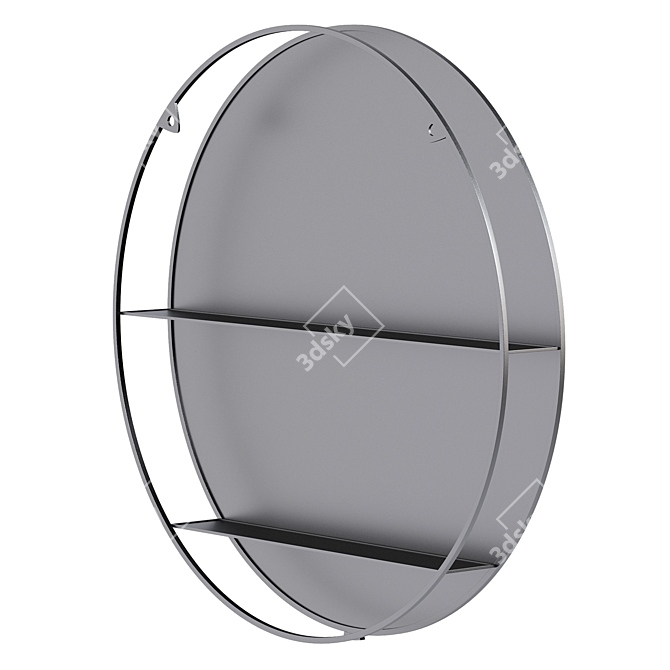 Modern Cirko Mirror & Shelf 3D model image 3