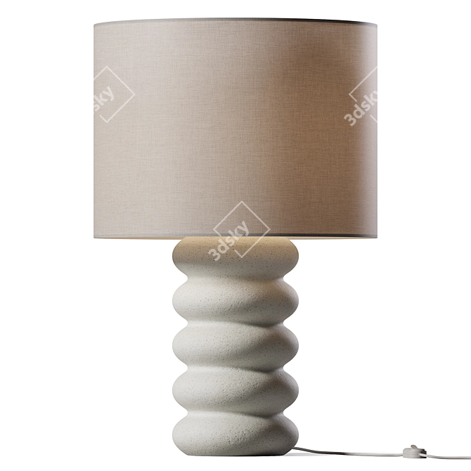 Sleek Hudson Table Lamp 3D model image 1