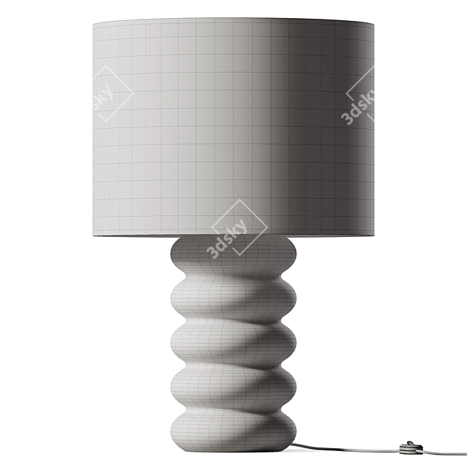 Sleek Hudson Table Lamp 3D model image 2