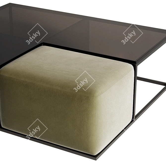 Sophisticated Area Coffee Table 3D model image 3