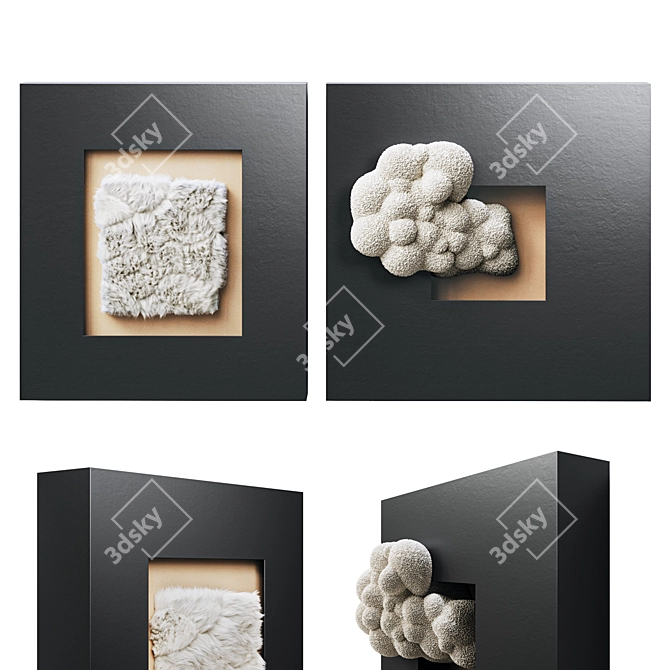 Decorative Wall Art Set 3D model image 1