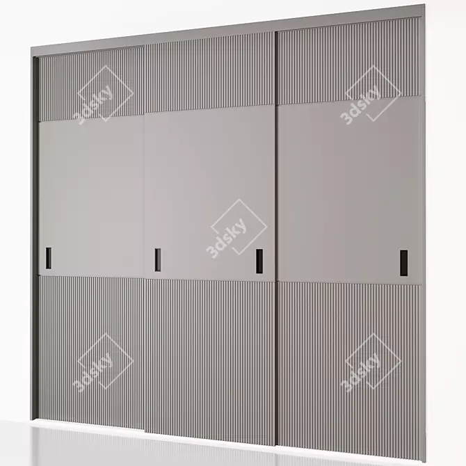 Vintage Grammi Wardrobe Closet 3D model image 2