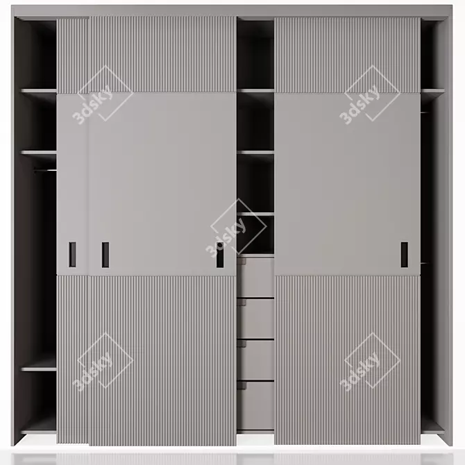 Vintage Grammi Wardrobe Closet 3D model image 3