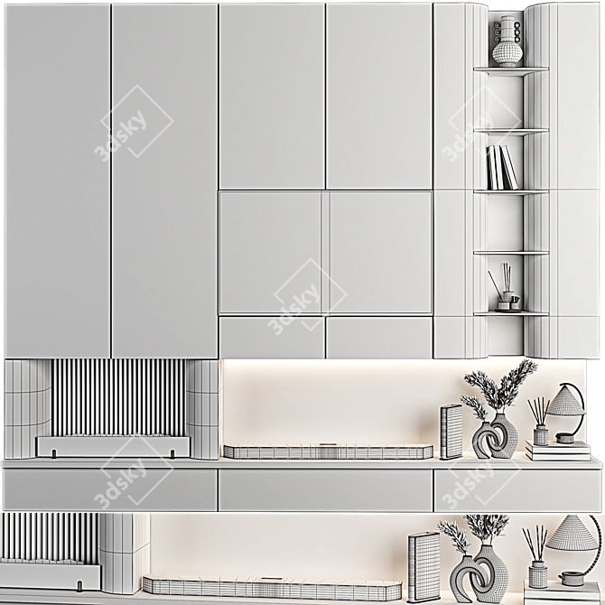 Modern TV Wall Mount 3 3D model image 6