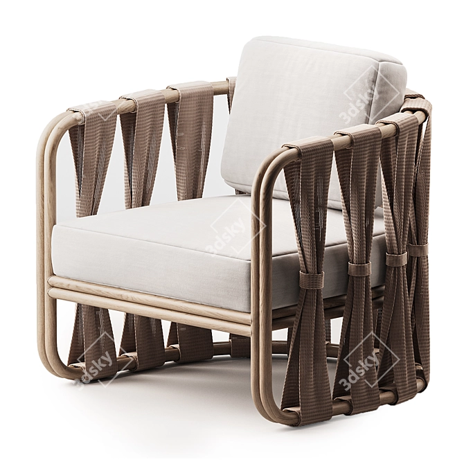 Modular Lounge Chair Set 3D model image 2