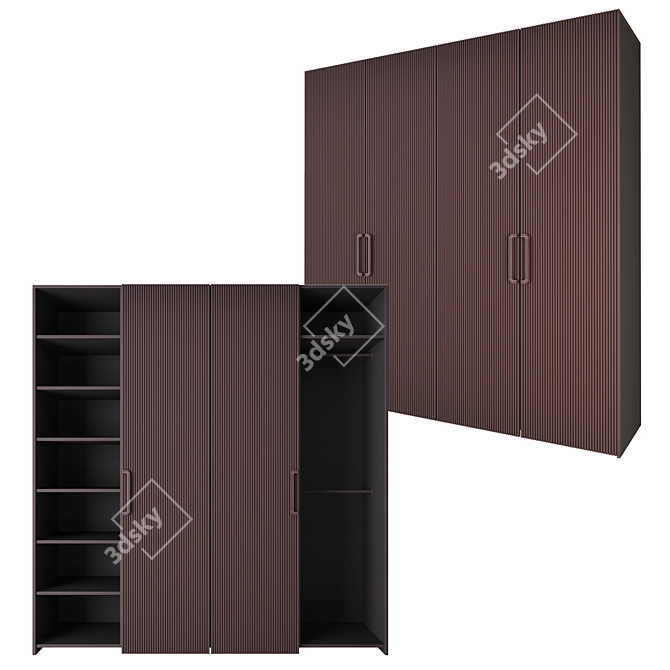 Bingo Built-In Wardrobe 3D model image 4