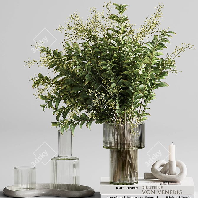 Elegant Decor Set H86 3D model image 2