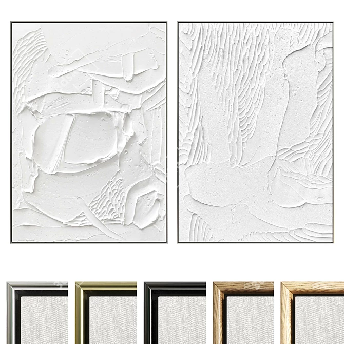 Texture Plaster 2 Photo Frame 3D model image 1