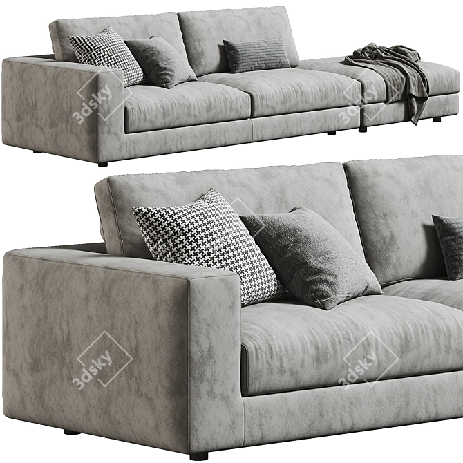 Luxury Superhiro Sofa: Vray Rendered 3D model image 1