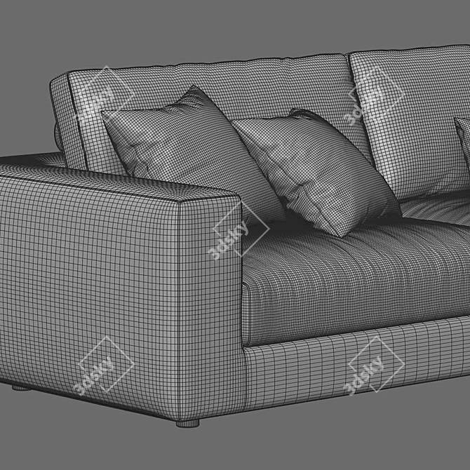 Luxury Superhiro Sofa: Vray Rendered 3D model image 4