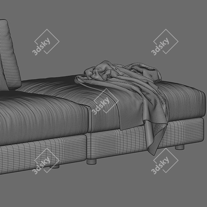 Luxury Superhiro Sofa: Vray Rendered 3D model image 5