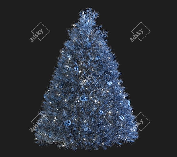 Snowy Pine Christmas Tree 2016 3D model image 2