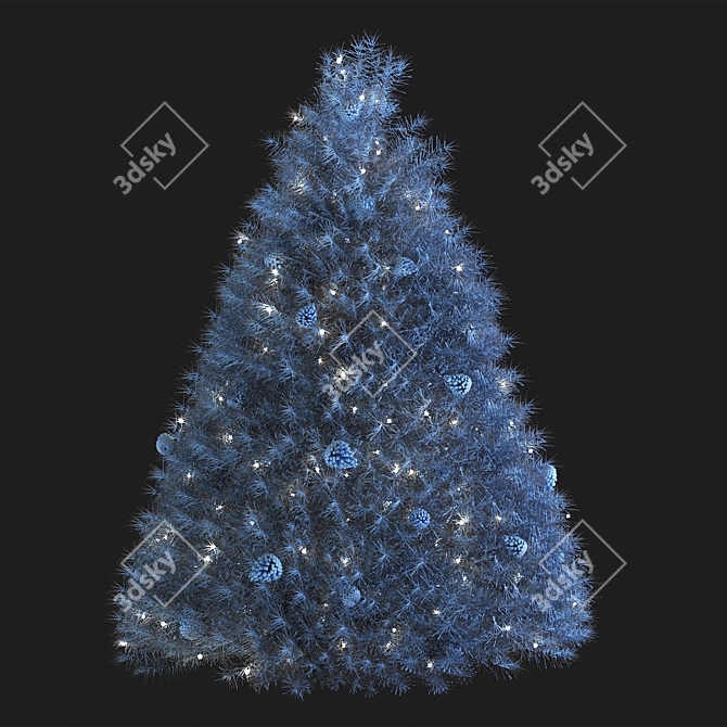 Snowy Pine Christmas Tree 2016 3D model image 4