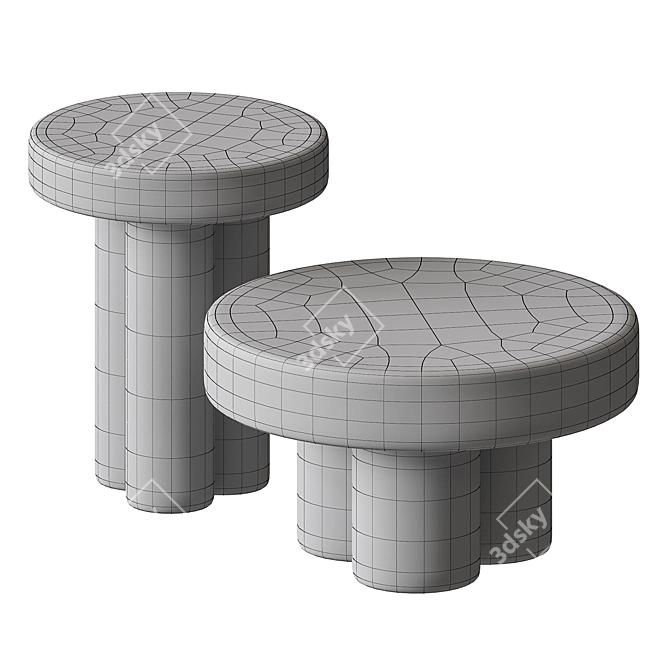 Cosmo Coffee Table Set 3D model image 2