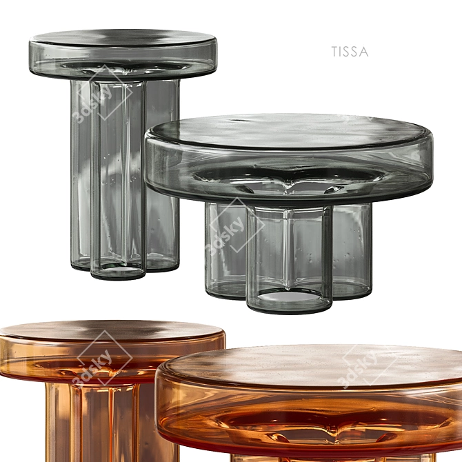 Cosmo Coffee Table Set 3D model image 3