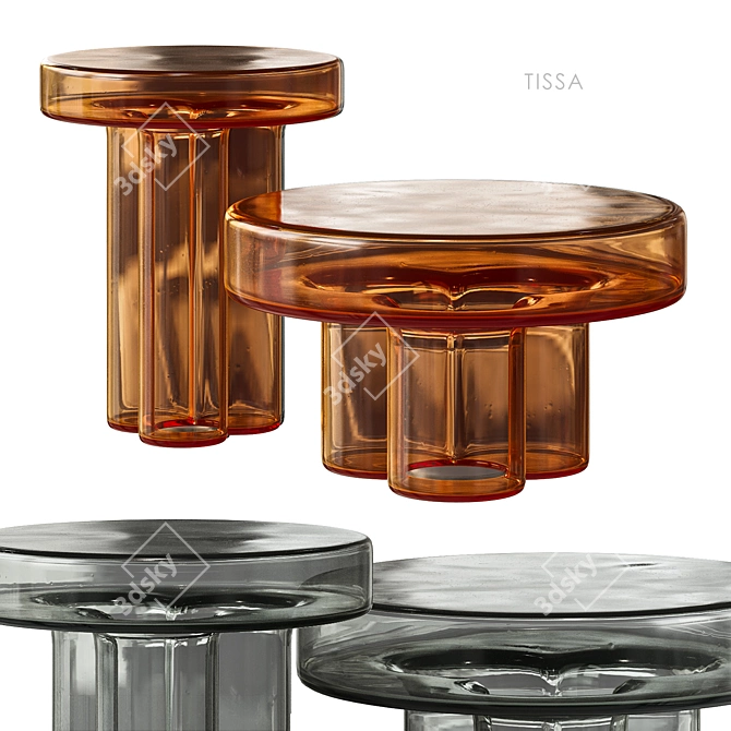 Cosmo Coffee Table Set 3D model image 4