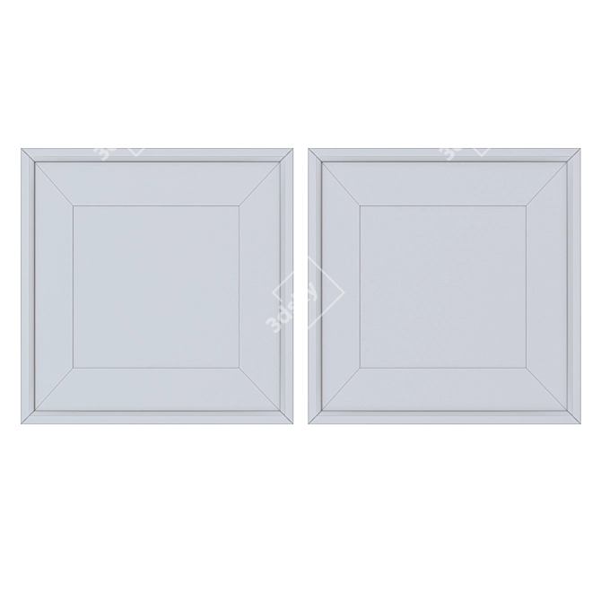 Multi Material Picture Frame Set 3D model image 2