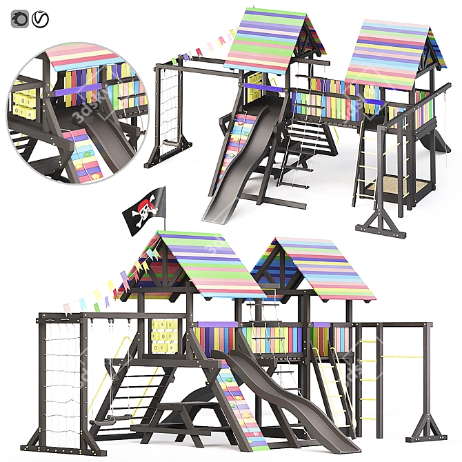 Savushka Black Edition Playground 3D model image 1