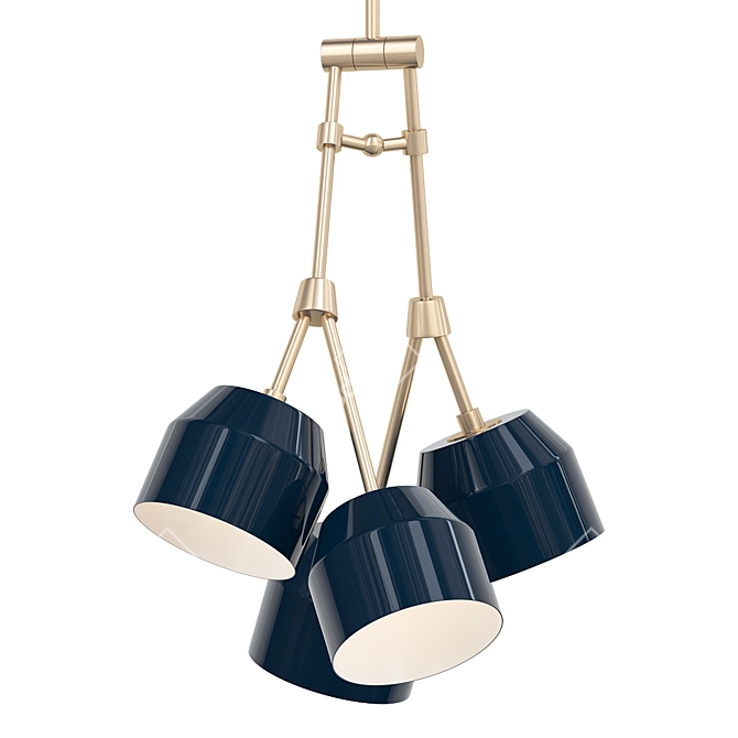 Elegant Forchette Pendant Light 3D model image 1