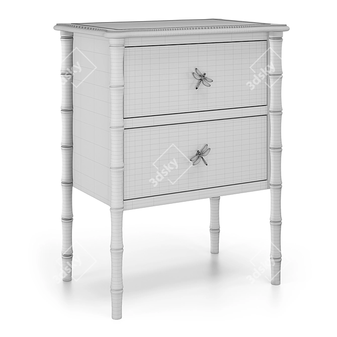 Handcrafted Kids Nightstand Fantasy 3D model image 3