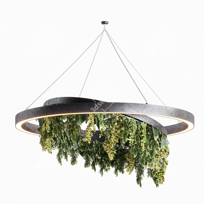 Premium Hanging Plant Decor 3D model image 2