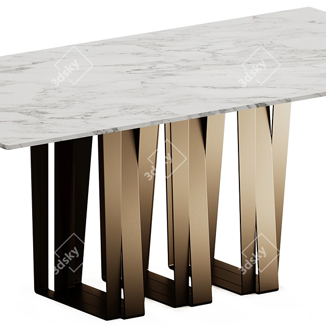 Eforma Narciso Dining Table Set 3D model image 4