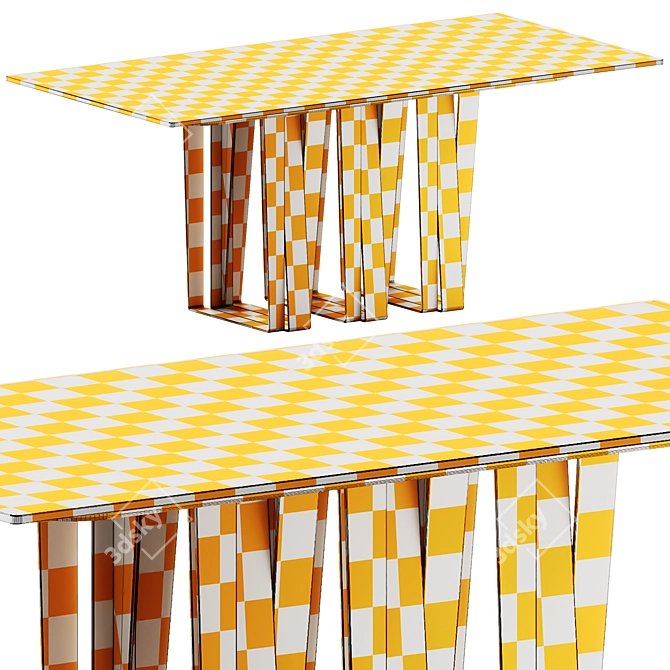 Eforma Narciso Dining Table Set 3D model image 5