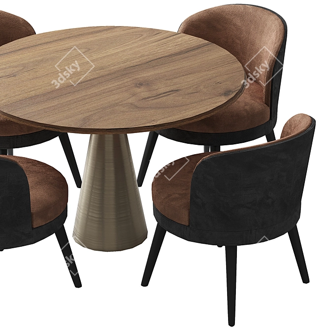 Luxury Fendi Dining Chair 3D model image 3